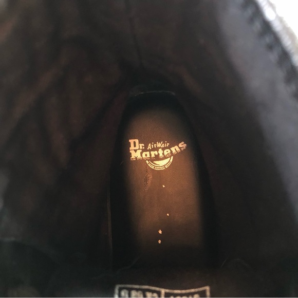 Dr Martens 1460 Vonda Floral Rose Black Leather Lace Up Boots Women’s US Size 7 - Picture 10 of 16